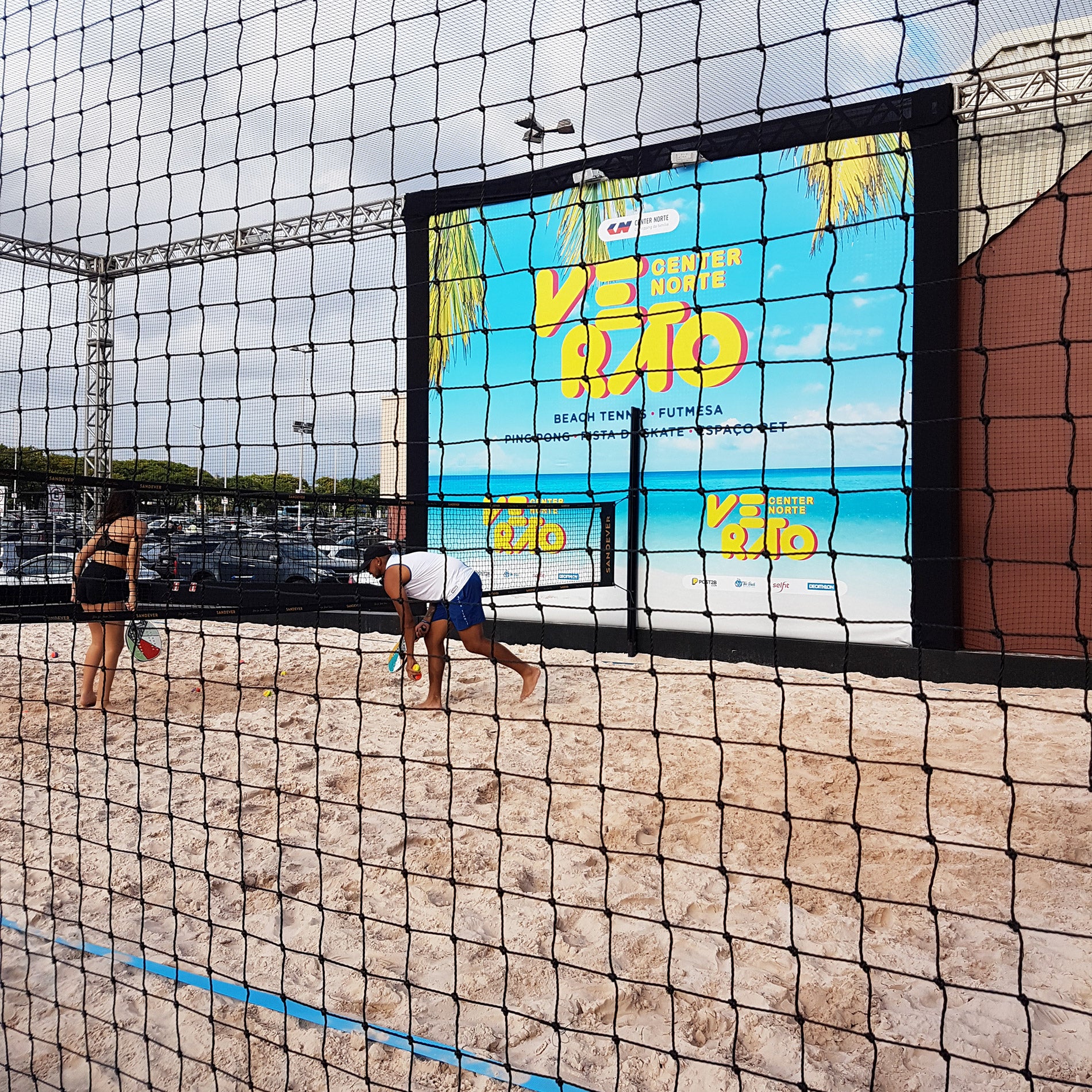 Rede de Proteção Esportiva para Tênis e Beach Tennis - Nylon