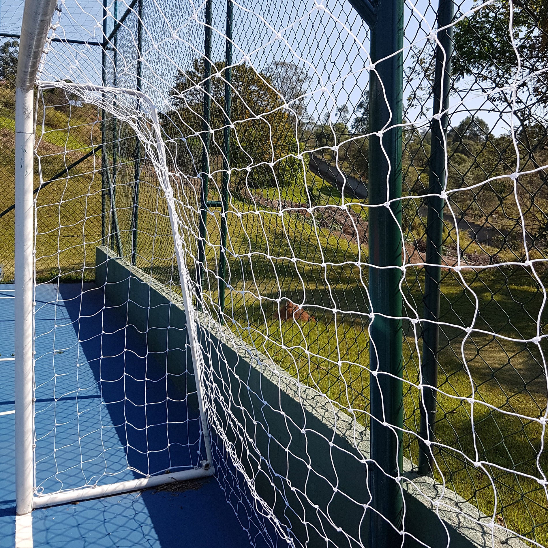 Par de Rede para Trave, Gol Futsal Futebol de Salão Nylon Véu - Gismar Redes