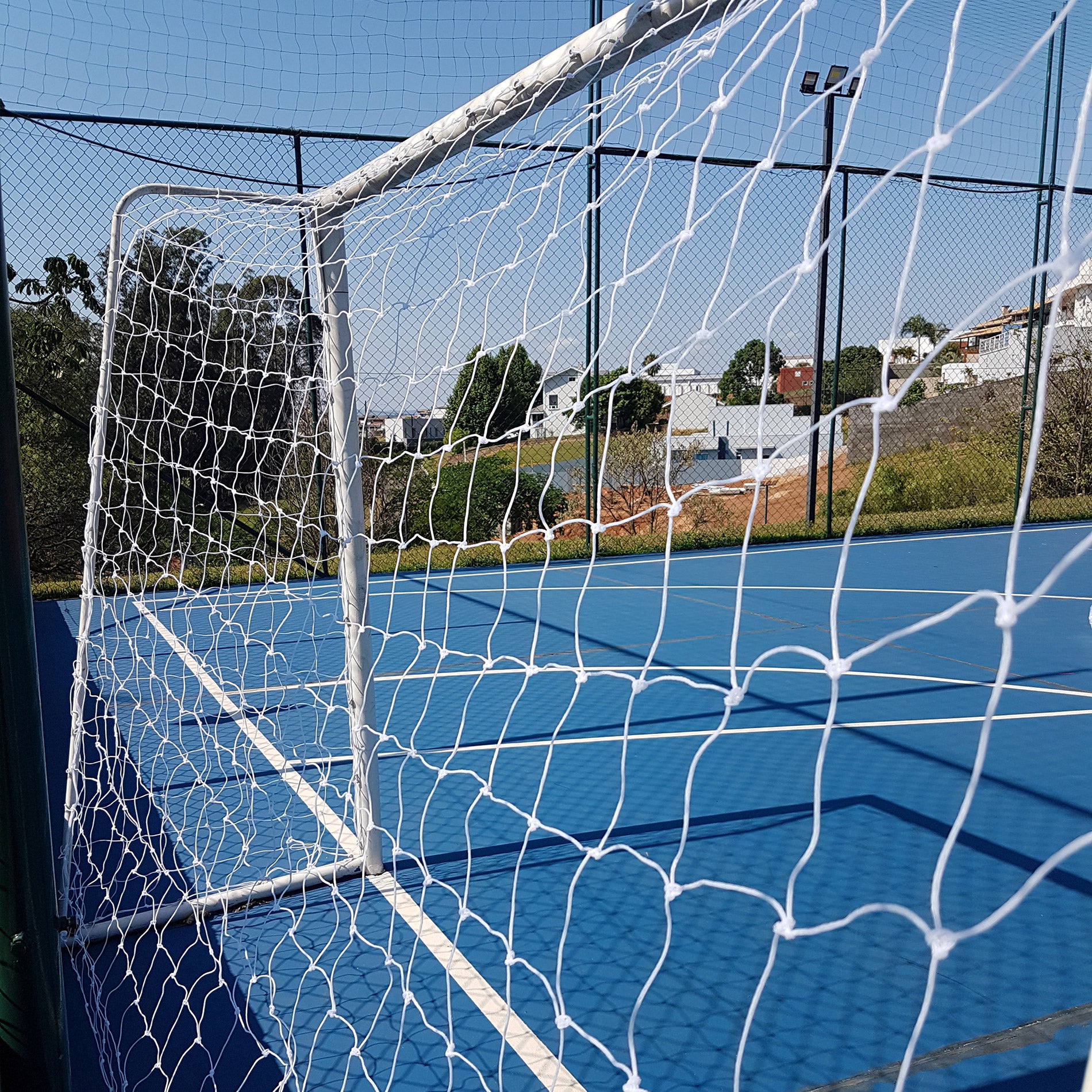 Par de Rede para Trave, Gol Futsal Futebol de Salão Nylon Véu - Gismar Redes